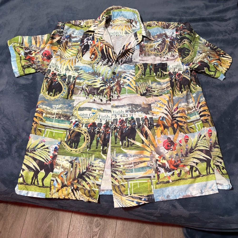 Vintage Golden Gate Fields button up shirt